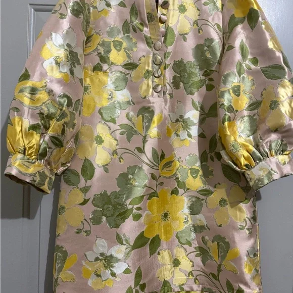 POMANDER PLACE small Daylily Jacquard Samantha Dress EUC - Picture 3 of 7